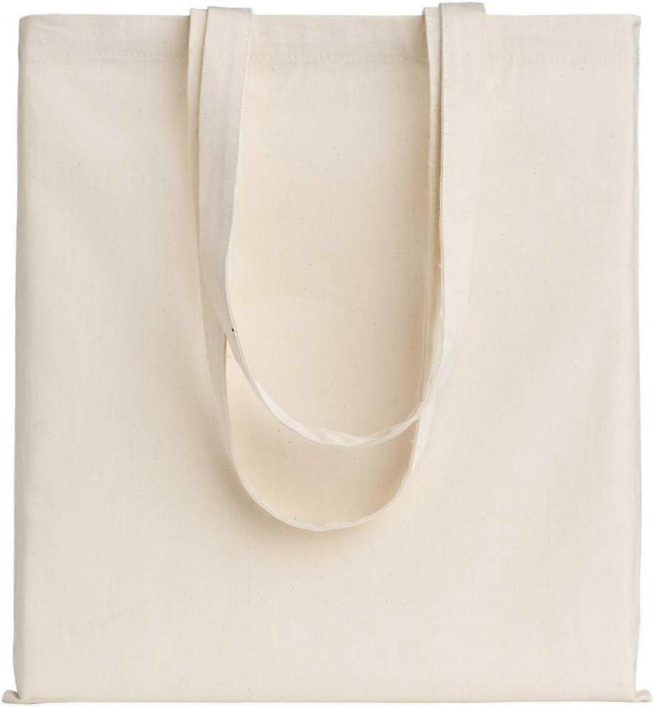 حقيبة قماش قطنية قابلة لإعادة الاستخدام - حقيبة حمل من قماش قطني قابل للغسل - غسيل ، بقالة ، شاطئ ، خضروات