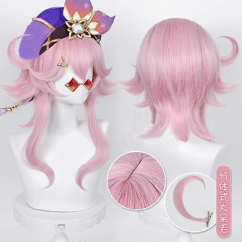 Dori Cosplay Wig Genshin Impact Game Cosplay Dori Sumeru Pink