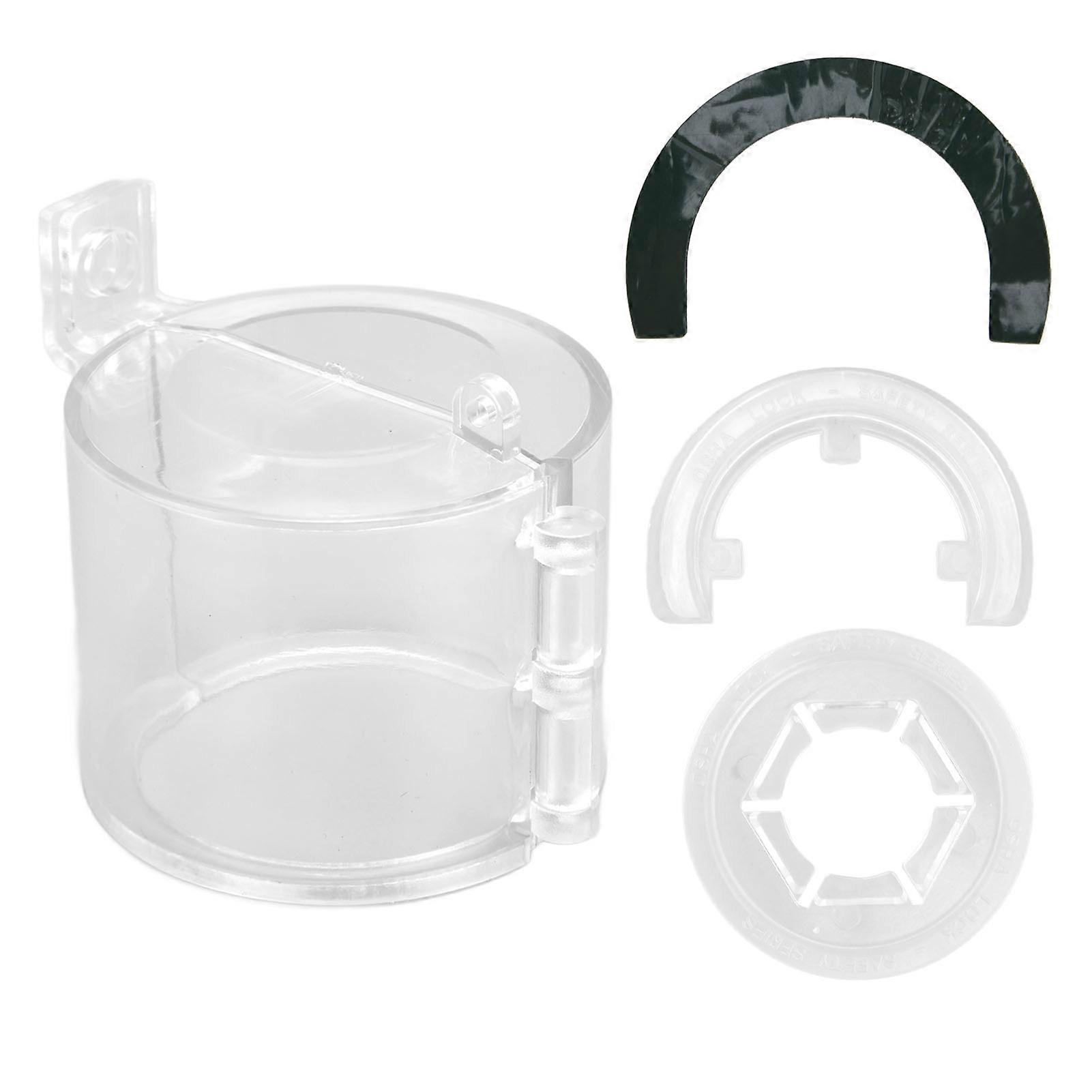 Push Button Switch Guard Case Transparent Emergency Stop Switch Protective Cover 22mm/0.87in for Industry