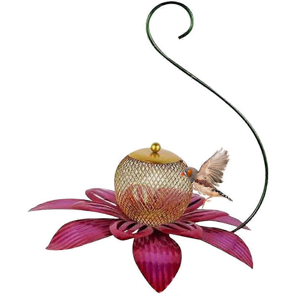 Blumendesign Vogelhäuschen Hängendes Vogelfutter Futterhaus Geschenk für draußen Home Patio Garten