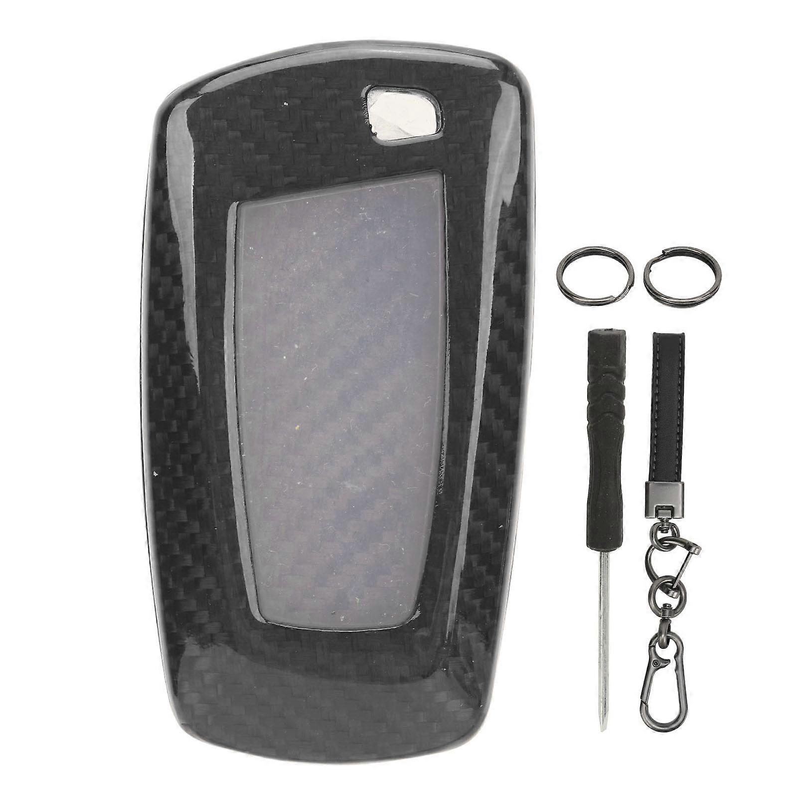 Car Key Shell Carbon Fiber Keyless Entry Remote Fob Cover Case for F20 F21 F22 F23 F22 F23 F30 F31 F10 F11 Black