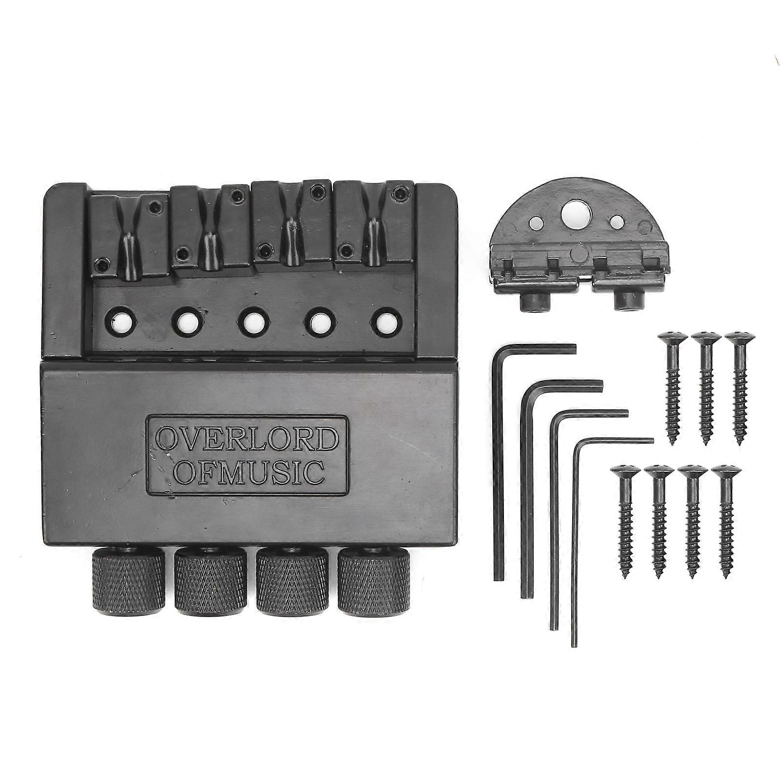 Bass String Bridge 4string Headless Zinc Alloy Tail Musical Instrument Accessories Black