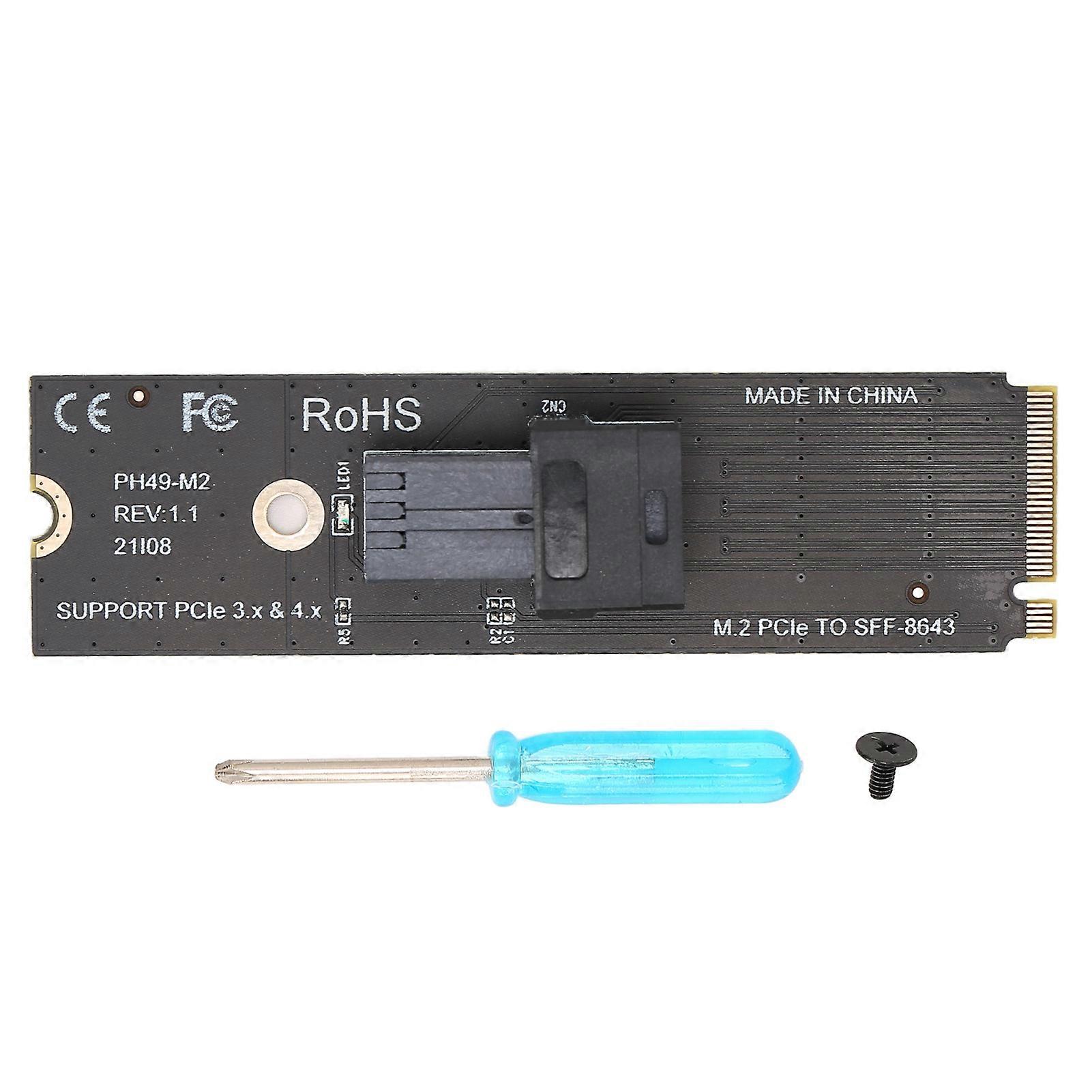Adapter Expansion Card M.2NVME to U.2 64GT / S Strong Compatibility Support NVME Protocol Transfer Expansion CardPH49-M2