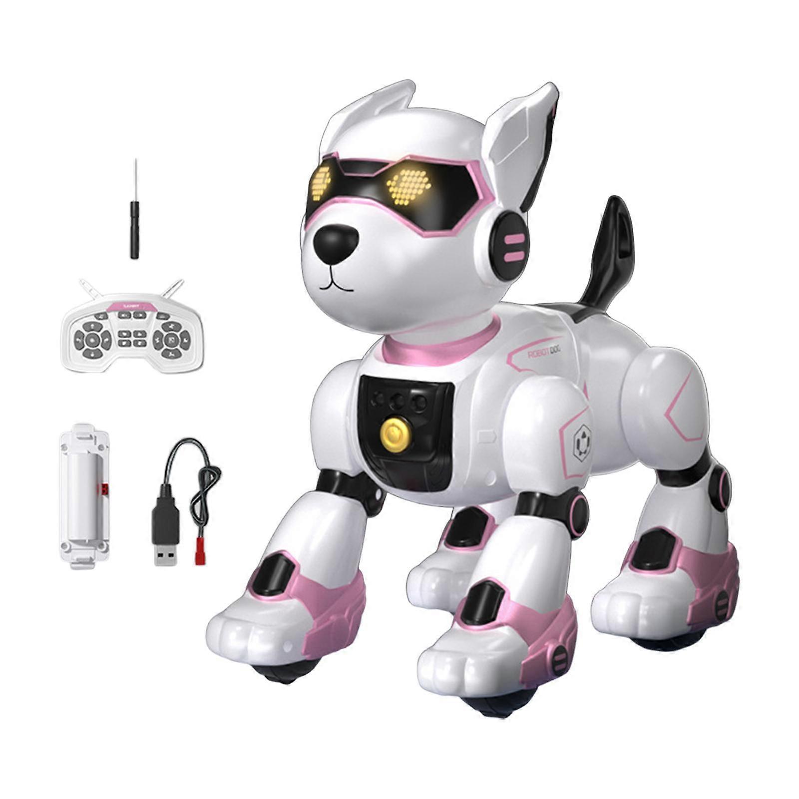 Robot Köpek Oyuncak Uyku Vakti Hikayesi Elektrikli Mekanik Köpek Kızlar Gençler Çocuklar Pembe