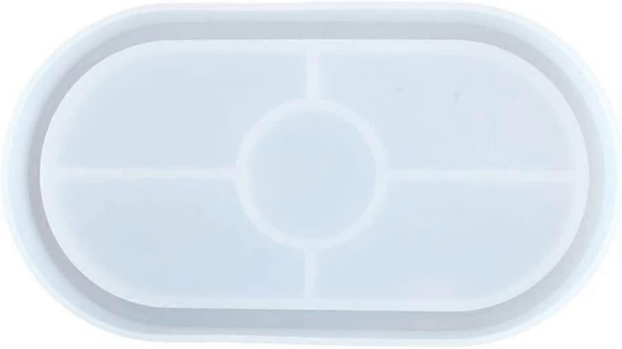 Oval Soft Silicone Coasters Molds - for Casting with Resin, Concrete, Cement And Polymer