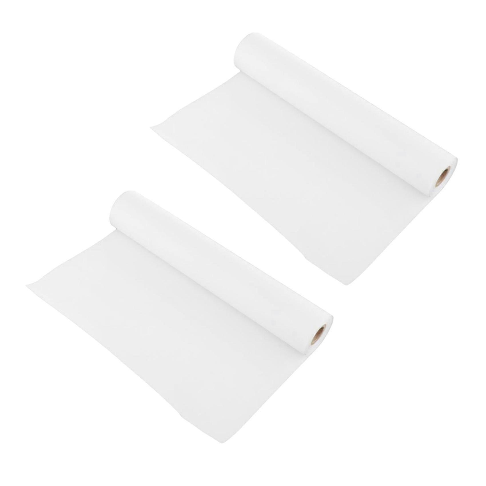2x Roll Of 10m White Drawing Paper Roll Roll Paper Recyclable Art Supplies High Quality Recyclable