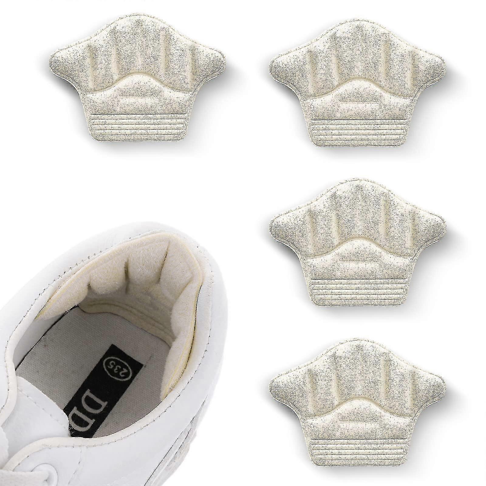 2 Pairs Heel Grips For Loose Shoes, Heel Cushion Pads No-slip Shoe Inserts Liner For Blisters Self-adhesive Heel Protector