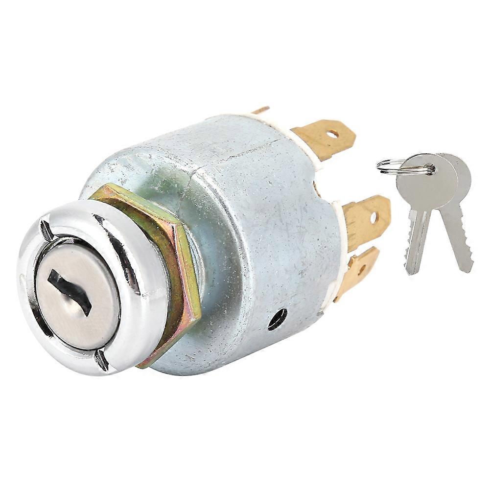 12V Ignition Switch with 2 Keys Universal Accessory for Boat Car Lawnmower