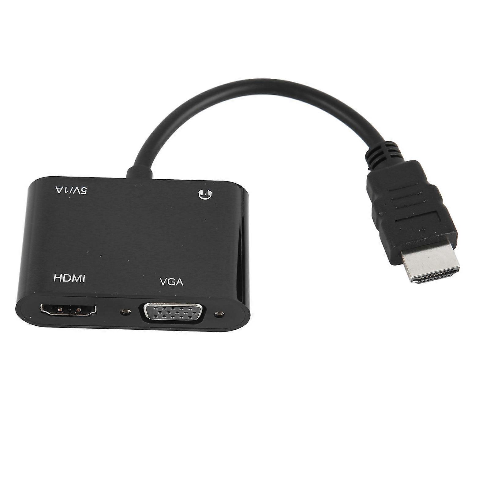 HD Multimedia Interface to VGA HD Multimedia Interface Adapter 1920x1080 HDTV Adapter for Computer Desktop Laptop PC