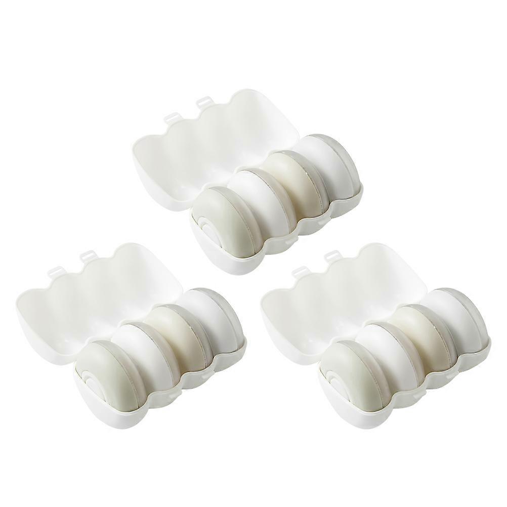3 Sets Plastic Cosmetics Jars Lotion Dispenser Boxes Travel Liquid Emulsion Box
