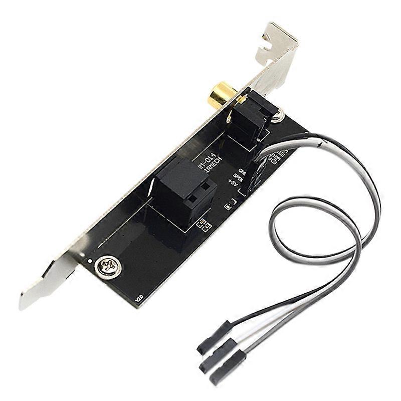 24Bit 192Khz Card SPDIF Optical and RCA Out Plate Cable Bracket Digital Audio Output for
