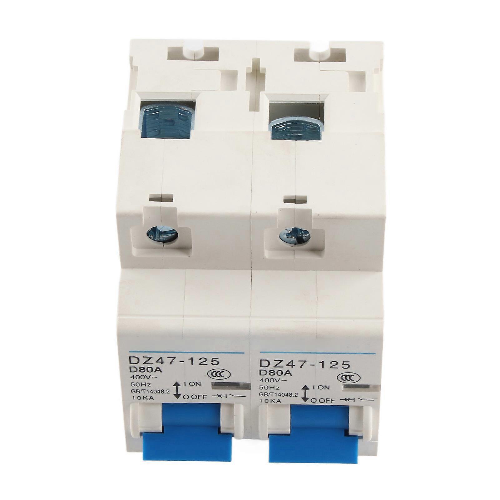 AC400V Mini Interlock Circuit Breaker Dual Power Manual Transfer Switch DIN Rail Mounting 1P+1P 10KA