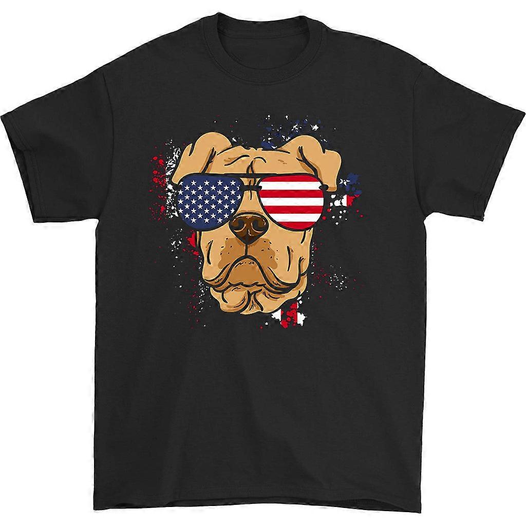 Pitbull American Flag T-shirt