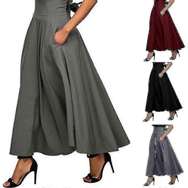Damen langer Rock mit hoher Taille