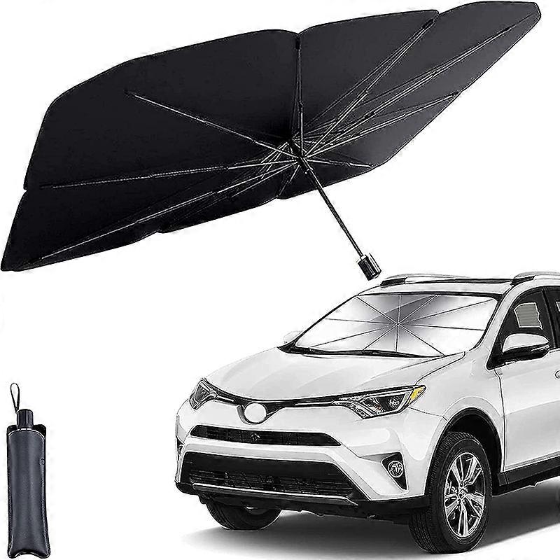 Car Windshield Sun Shade Foldable Umbrella Front Window Cover Visor Umbrella - Foto 10