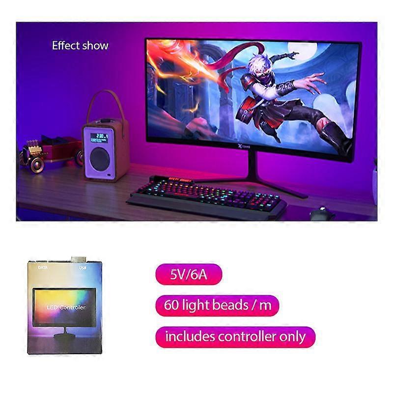 Screen Ambient Lamp Android TV PC Screen Sync RGB USB LED Strip light for Computer Backlight Computer Background lighting