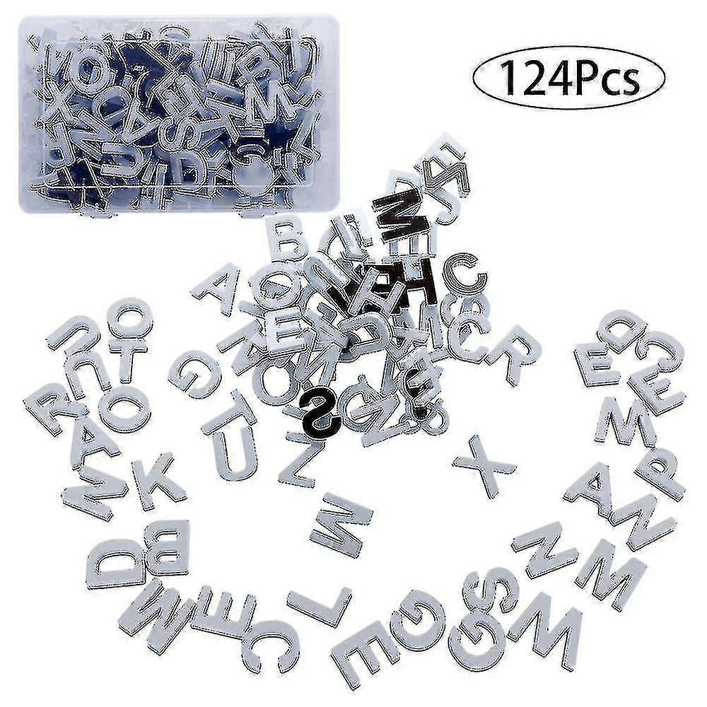 Magnetic Letters - 124 Piece Fun Alphabet Kit Fridge Magnets For Kids Learning-wtake