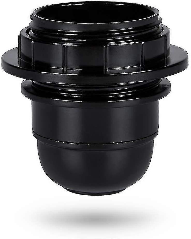 Black E27 Screw Socket - E27 Lamp Holder Plastic Ring - E27 Bulb Socket - E27 Bulb Socket Holder For Ceiling And Pendant Lamp - E27 Bulb Socket