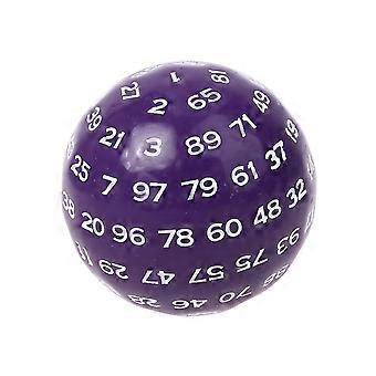 100 Sided Polyhedral Dice D100 Multi Sided Acrylic Dices for Table Board Role Playing Game