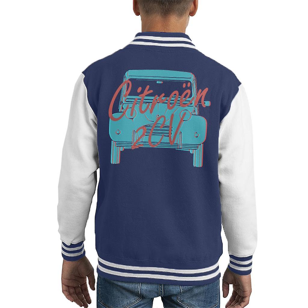 Citroen 2CV Graphic Style Kid's Varsity Jacket