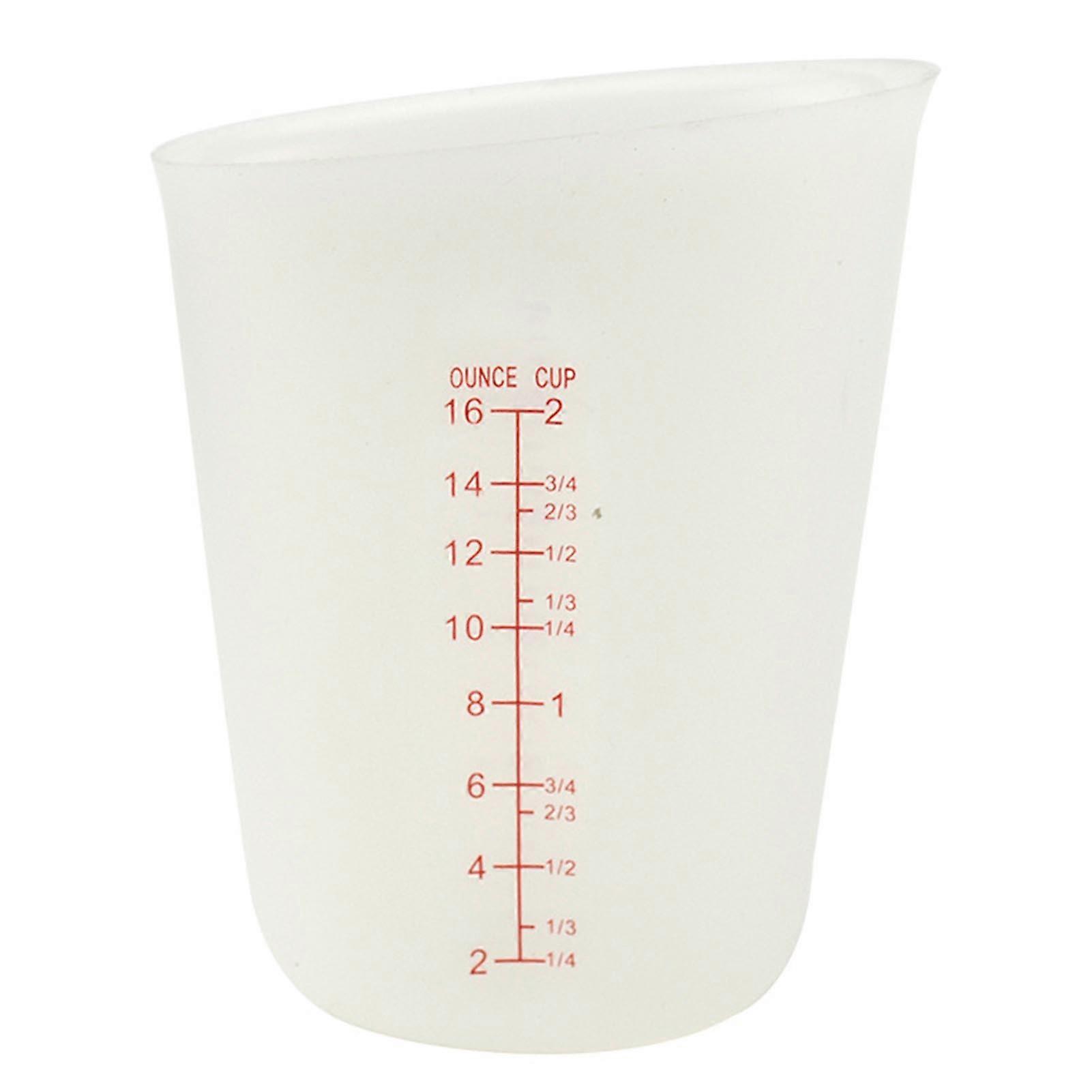 250/500ML Measuring Cup Heat Resistant Clear Double Scales Round Mouth Beveled Edge Baking Measuring Cup Kitchen Gadget KAESI