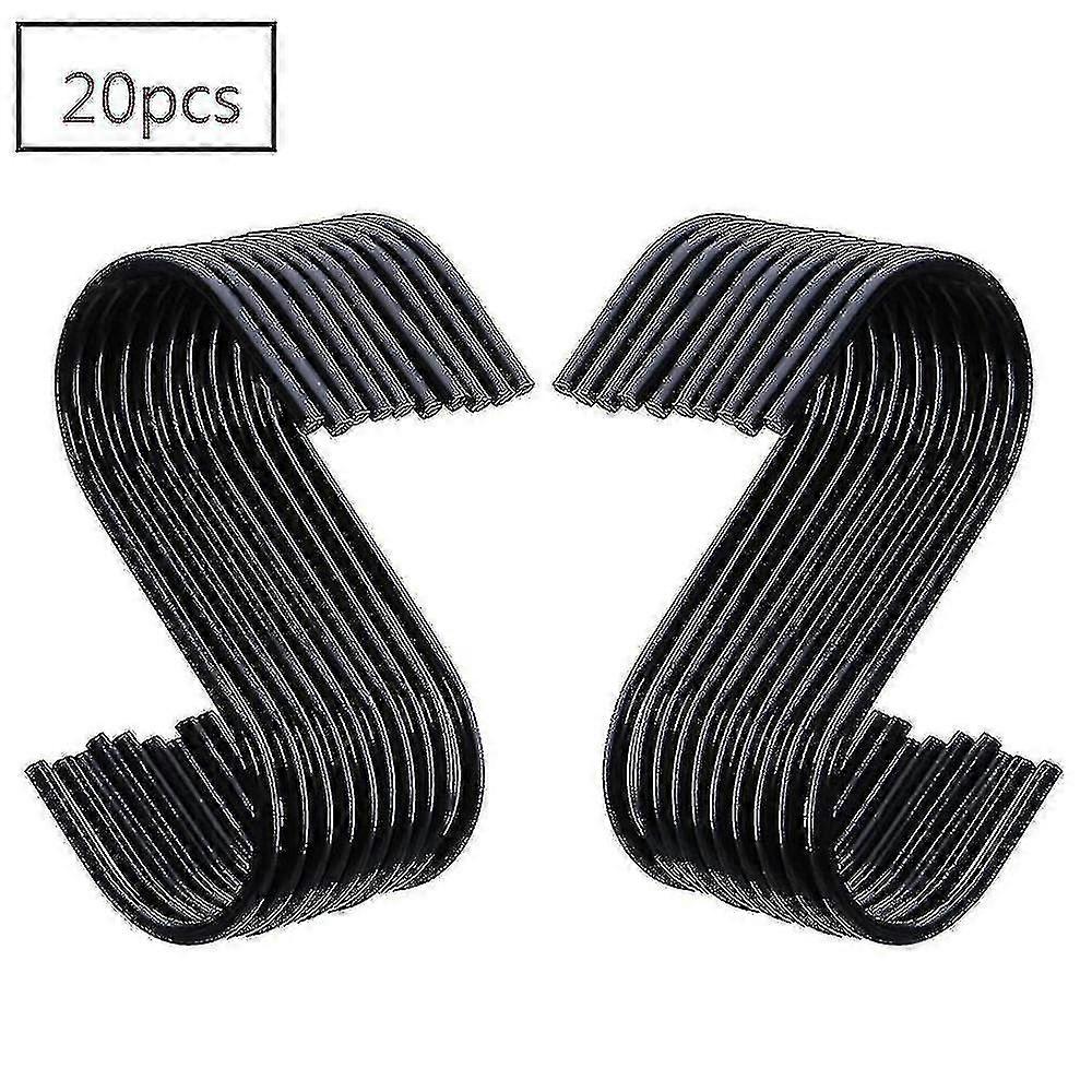 20 Pack Black S Hanging Hook Hanger Hooks Kit