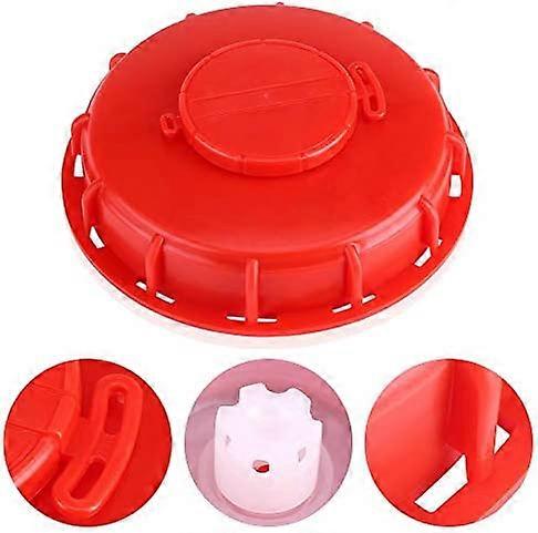 IBC Tank Lid,IBC Tote Lid Cap for Liquid Water Tank,Plastic Red 163mm
