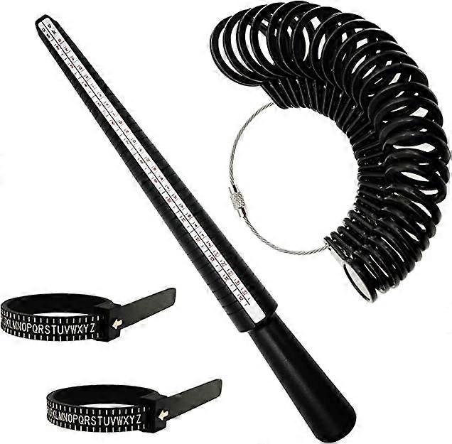 Ring Sizing Stick Ring Measuring Tool Set with Four Size Ring Stick Jewelry Arbor Ring Size Measure UK Size D-Z
