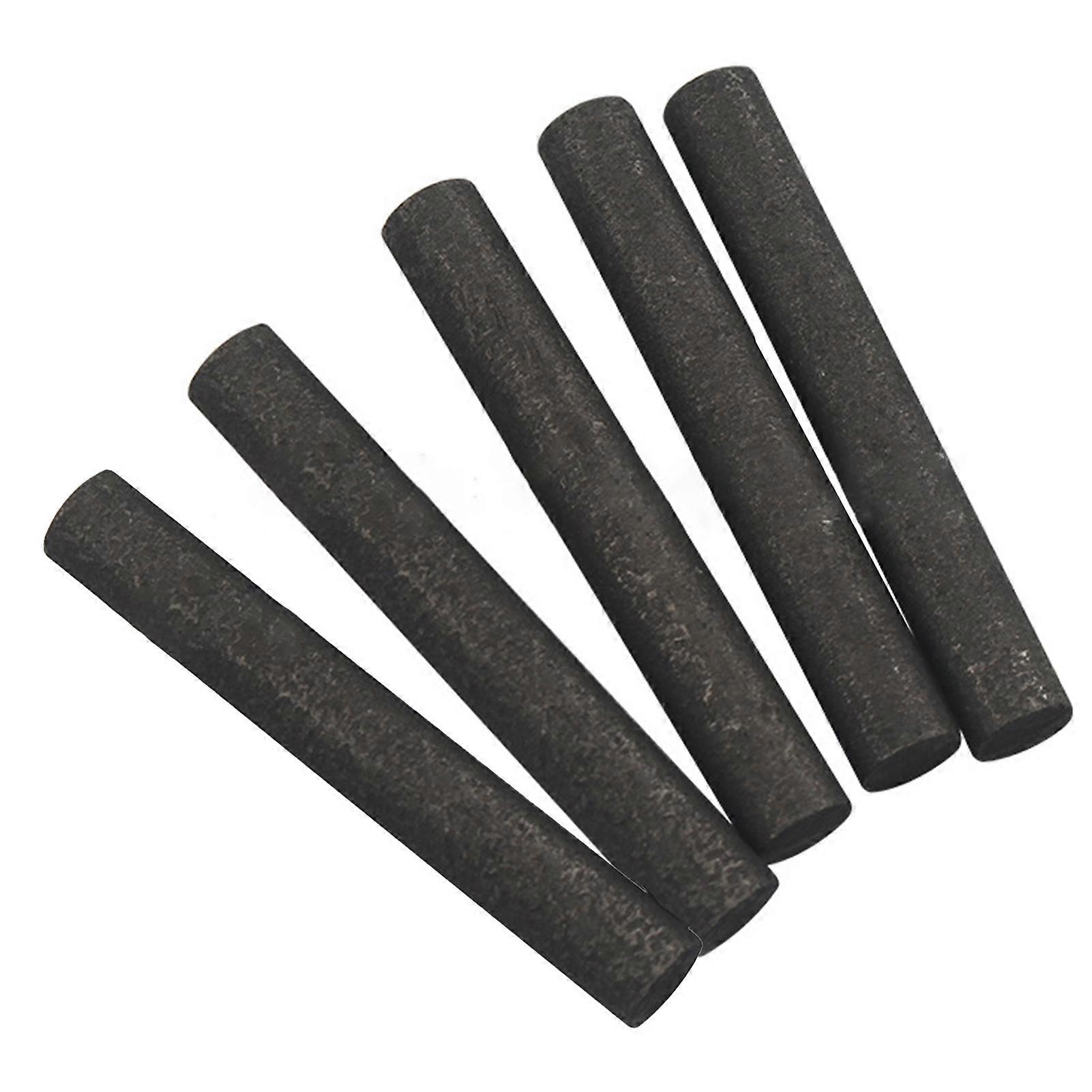 5Pcs Graphite Electrode Cylinder Rod Fast Conduction High Density Educational Tool Science Education Graphite Conductive Rod for Metallurgy KAESI