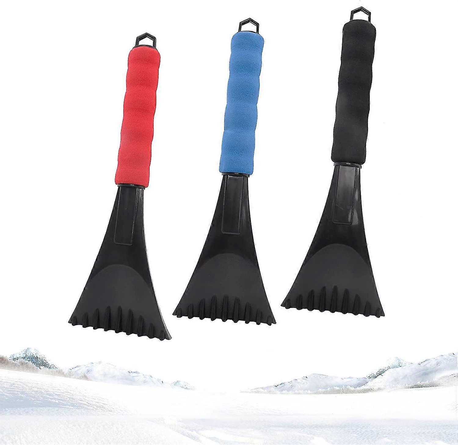 3 Pieces Car Ice Scraper, Car Ice Scraper, The Ice Scraper For Cars, Used For Windshield Rear Window And Side Ice Scraper