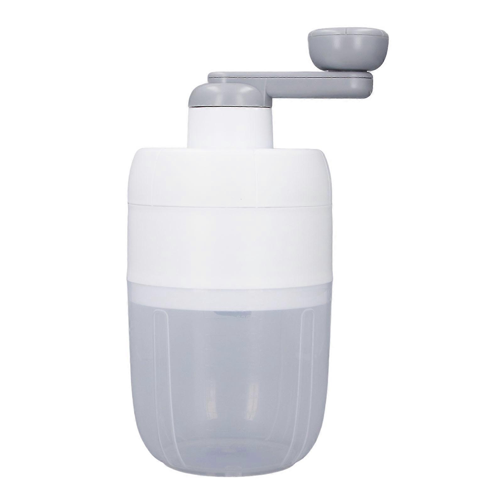 Manual Ice Crusher Efficient Shaving Impact Resistant Detachable Easy Cleanup Portable Snow Cone Maker