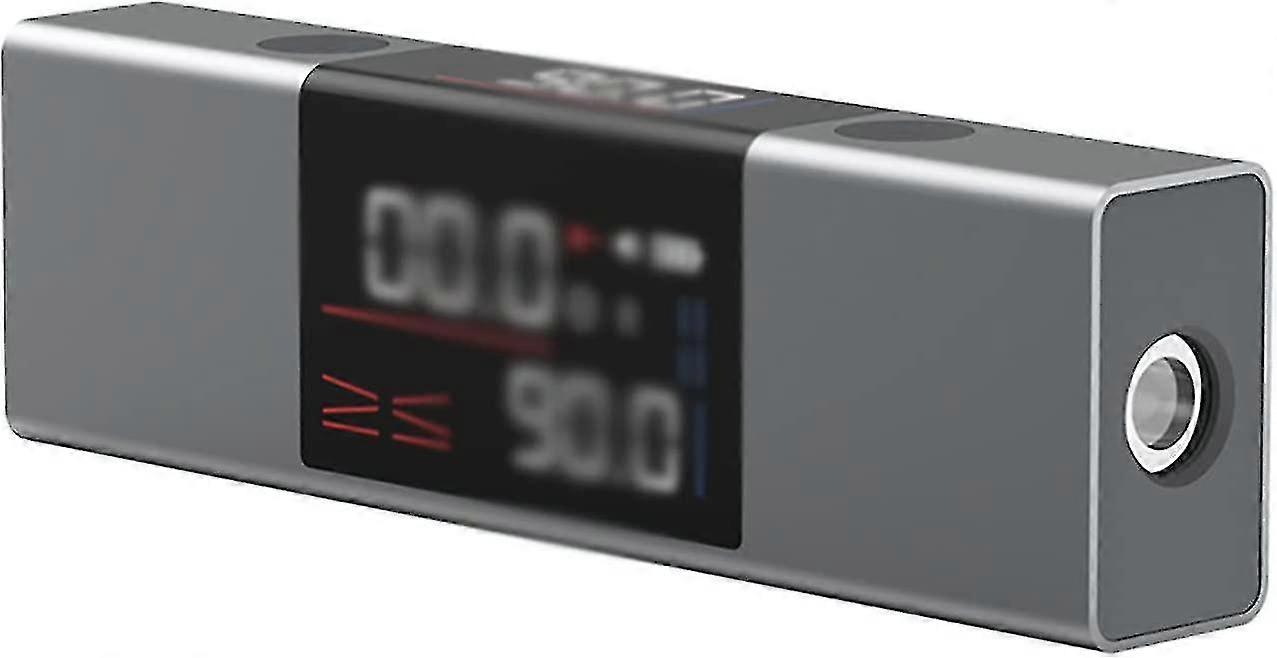 L-as-er Protractor Digital Inclinometer, Angle Measure Las-er Ruler With Bi-directional L-as-er Marking, Real Time Angle Meter With Double-sided High-