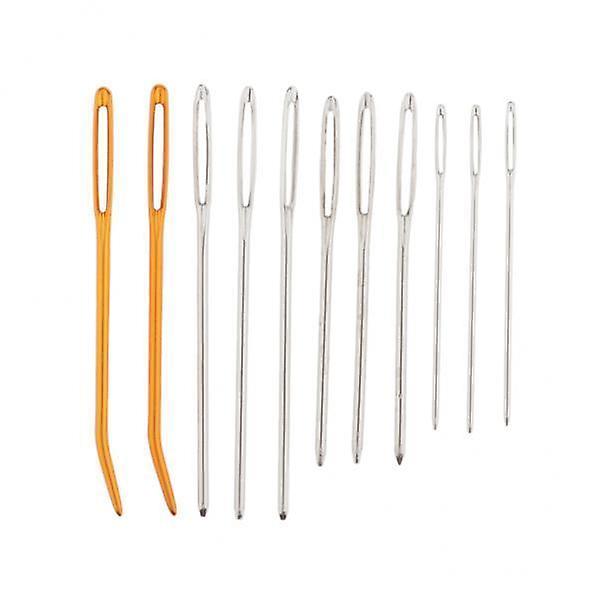 3xHand sewing needle knitting Darning Threading Supply 6pcs curved needle
