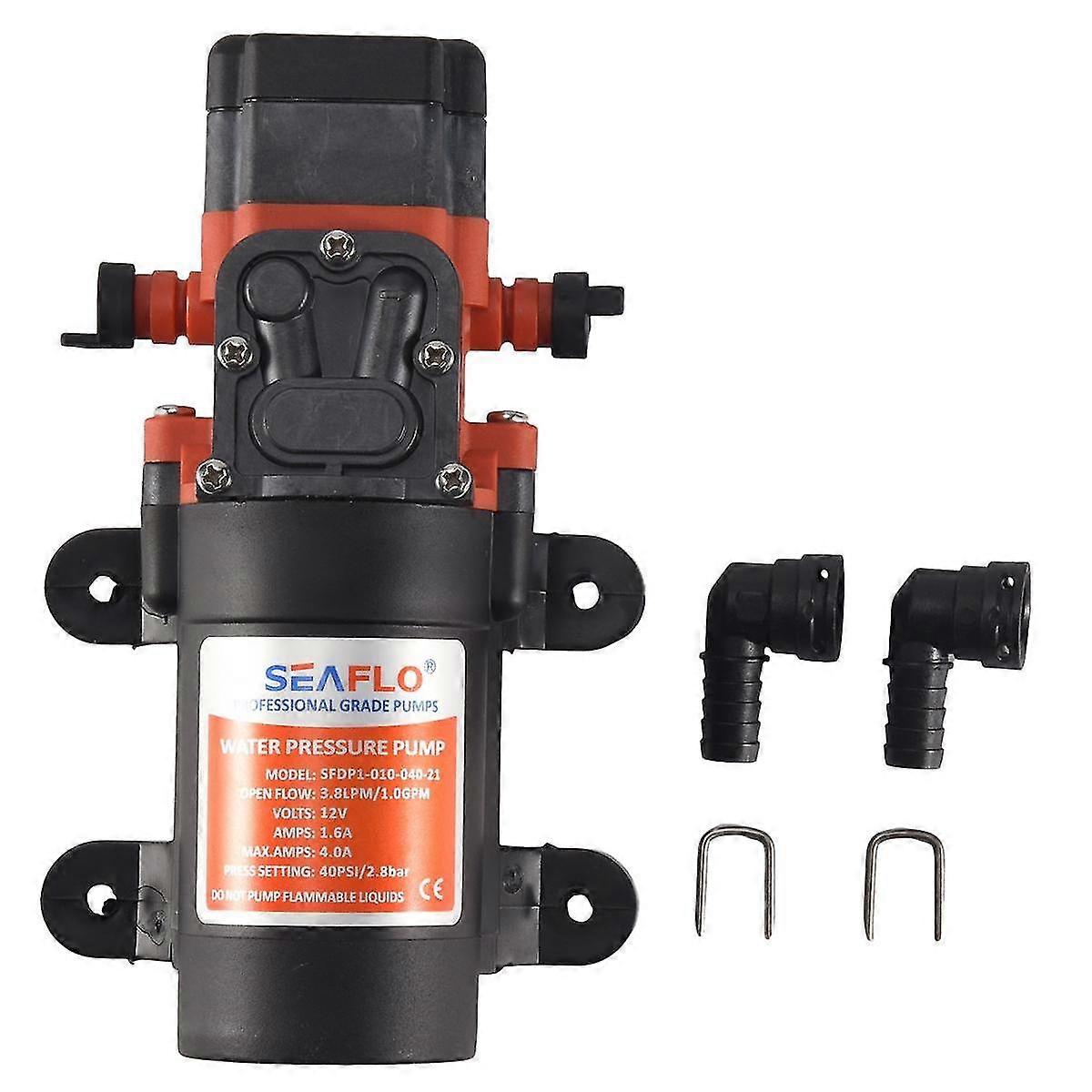 thumbnail image 2 of HQMASTER 12V Water Pressure Diaphragm Pump – 1.3 GPM, 130 PSI For RV, Boat, Marine 2 of 6
