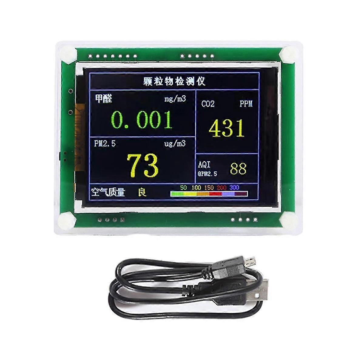 Household Indoor Pm2.5 M5 Version Detector Air Quality Monitoring Pm2.5 Dust Fog Measurement Sensor Tft Lcd