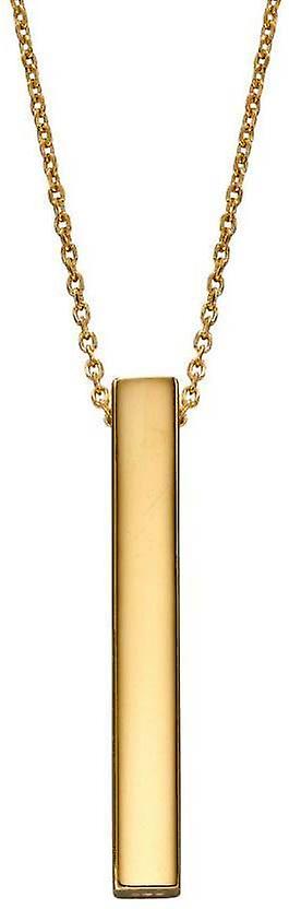 Beginnings Vertical Bar Necklace - Yellow Gold