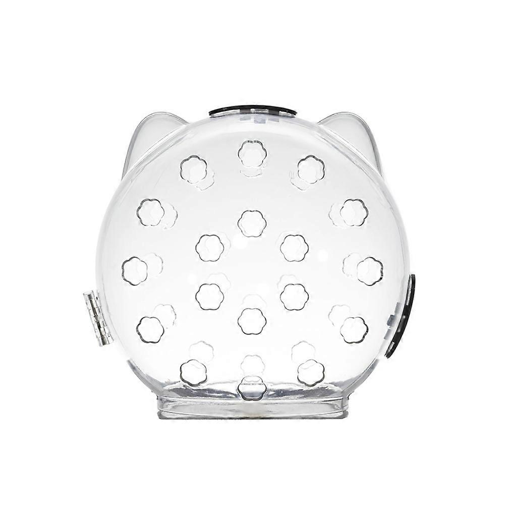 ペット透明ヘッド保護スペースボール通気性アンチバイトアンチ舐めかわいい猫の耳のデザインレック