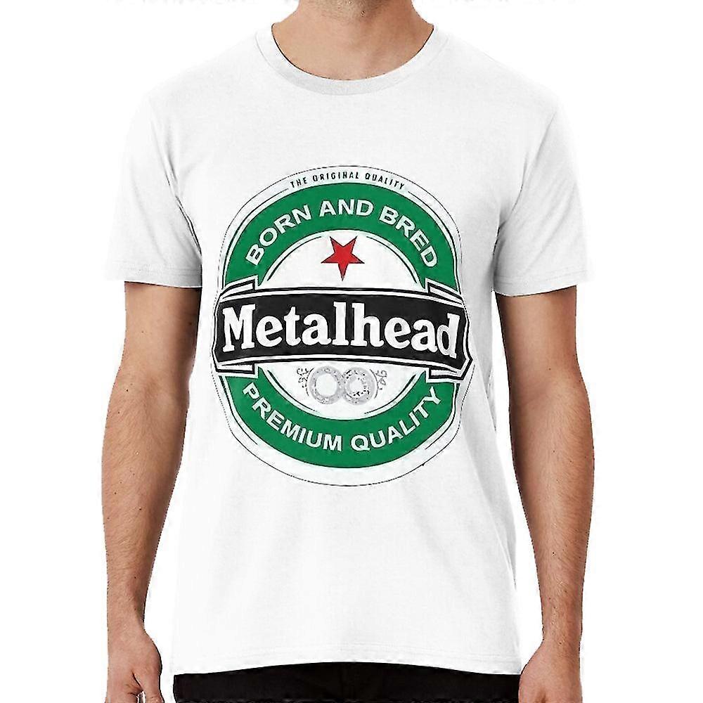 Old school metalhead Crew Neck T-paita olut
