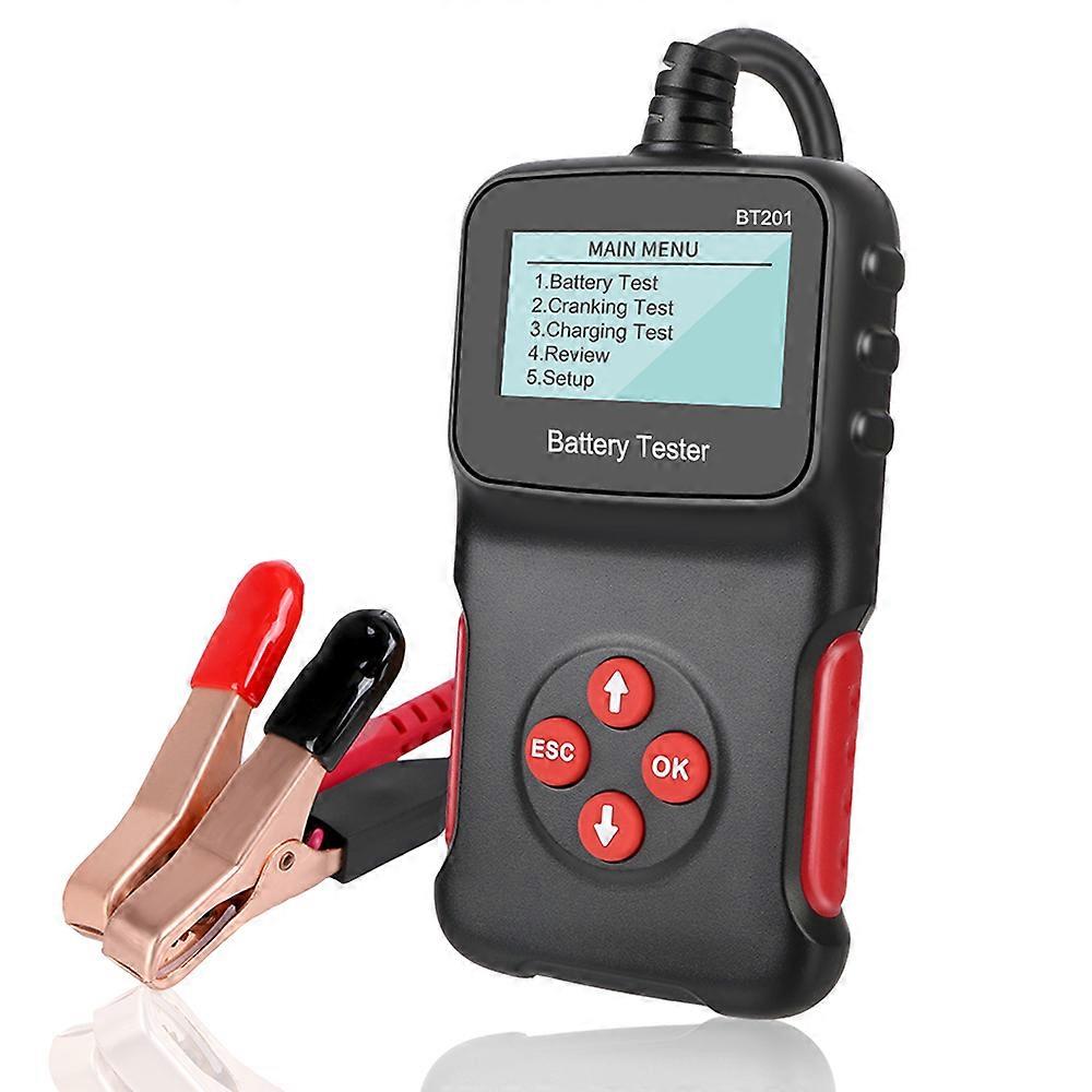 100-2000 CCA Multi-Function Cranking Charging Circut Test Support 6 Languages Car Battery Tester BT201 12V Diagnostic Tool
