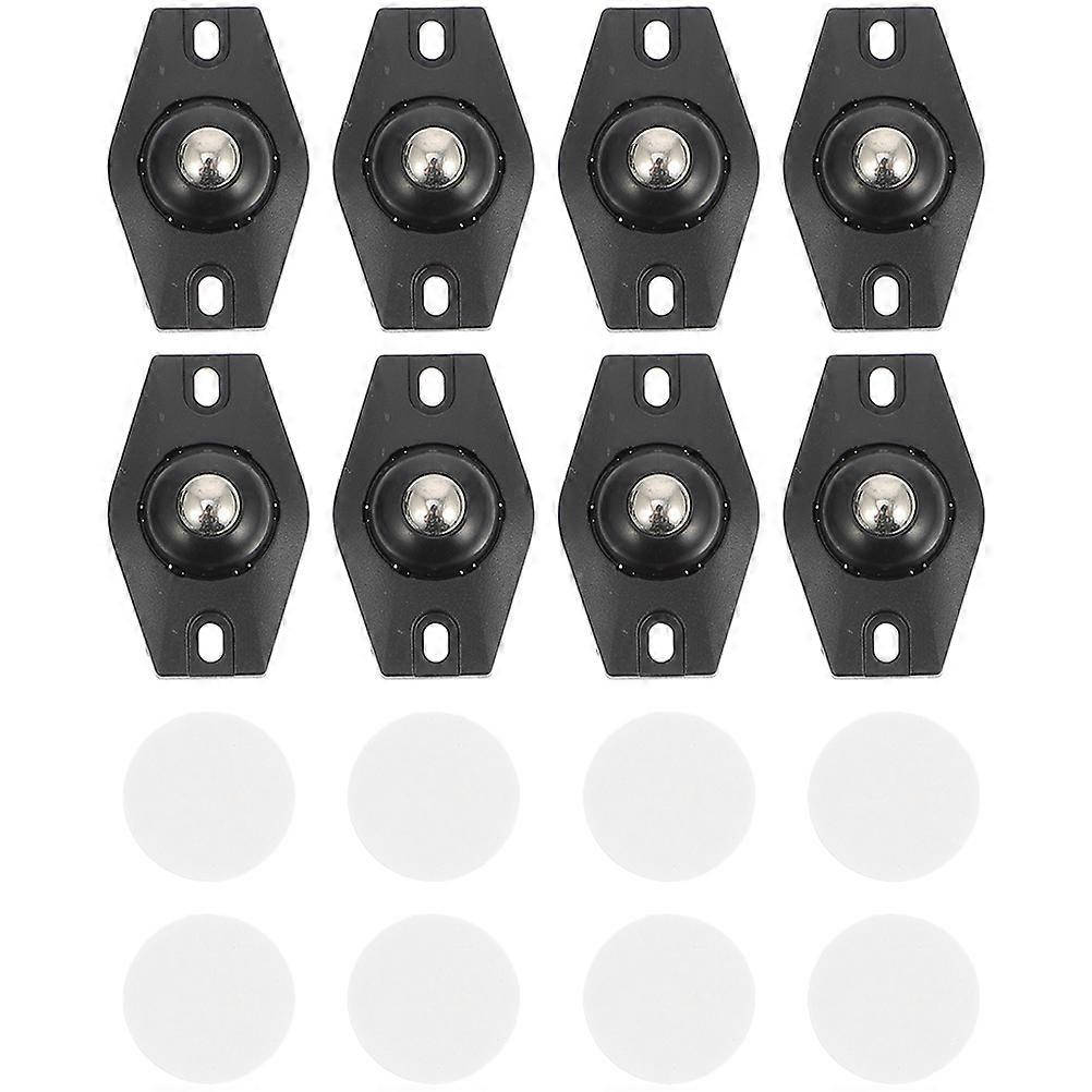 8pcs Sticky Wheel Mini Swivel Wheels 360 Degree Rotation Small Wheels for Box
