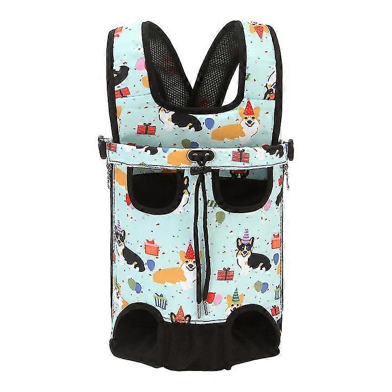 Rucsac de transport pentru câini nou Rucsac pentru câini Rucsac abdominal pentru pisici Câine mic Dimensiuni medii mari Drumeții Călătorie 8-13kg Albastru Dimensiune S