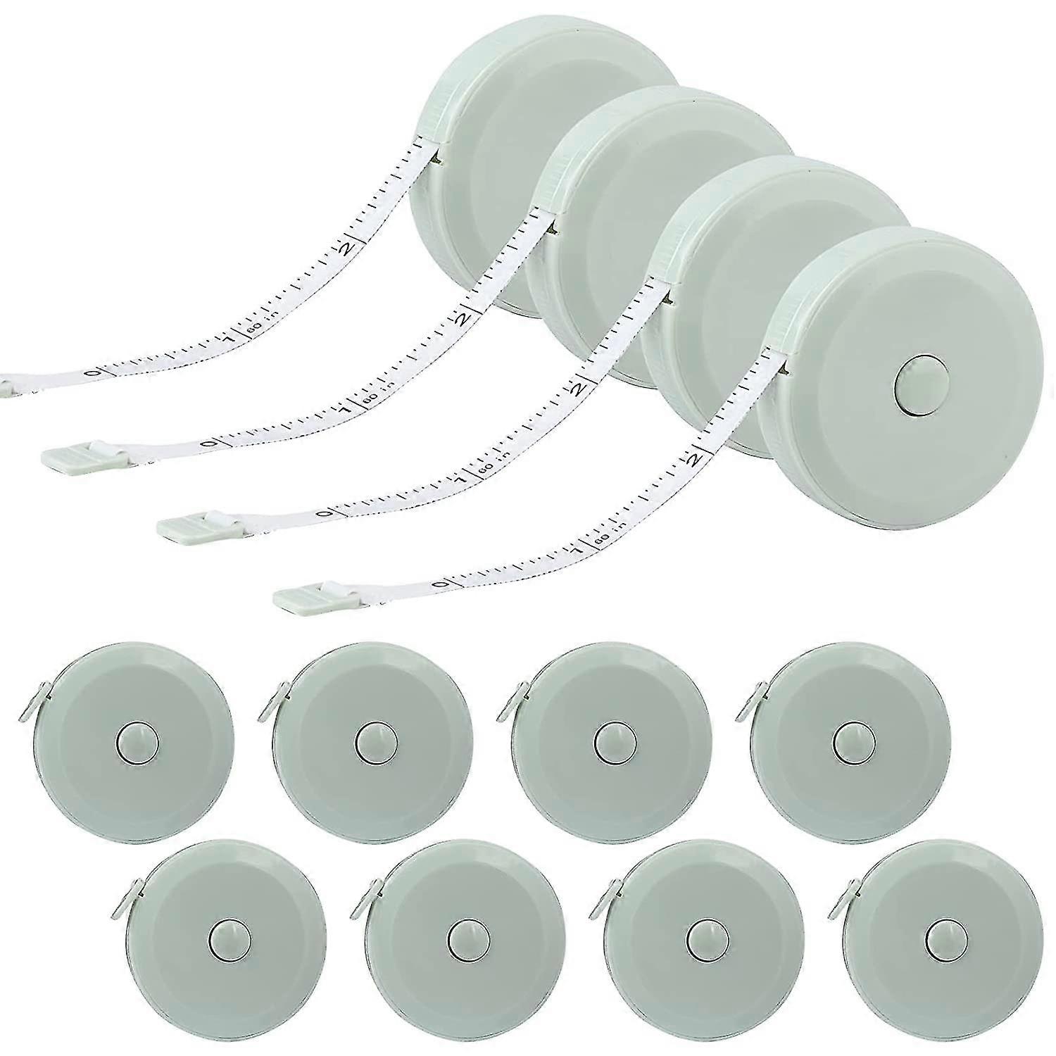 12 Pack Soft Retractable Measuring Tape - Tape Measure For Body Measuring Metric Tape Measure Double Scale Soft Tape Measure For Body Fabric Sewing Ta