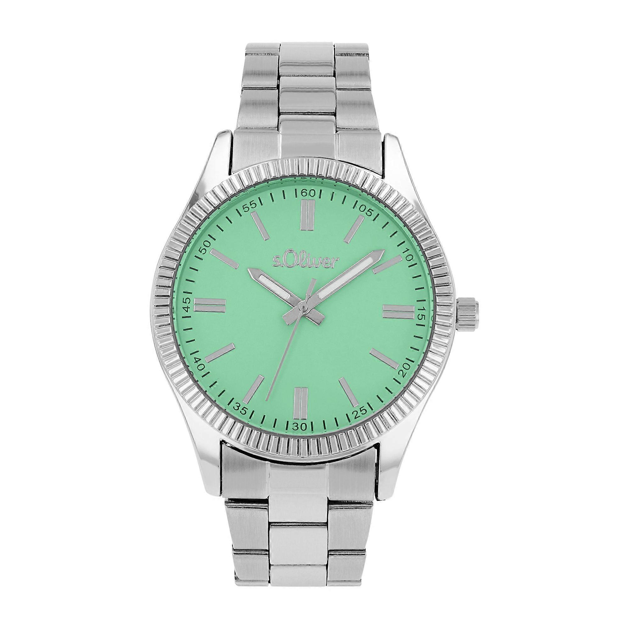 s.Oliver Men's Watch Wristwatch Stainless Steel Silver 2038603