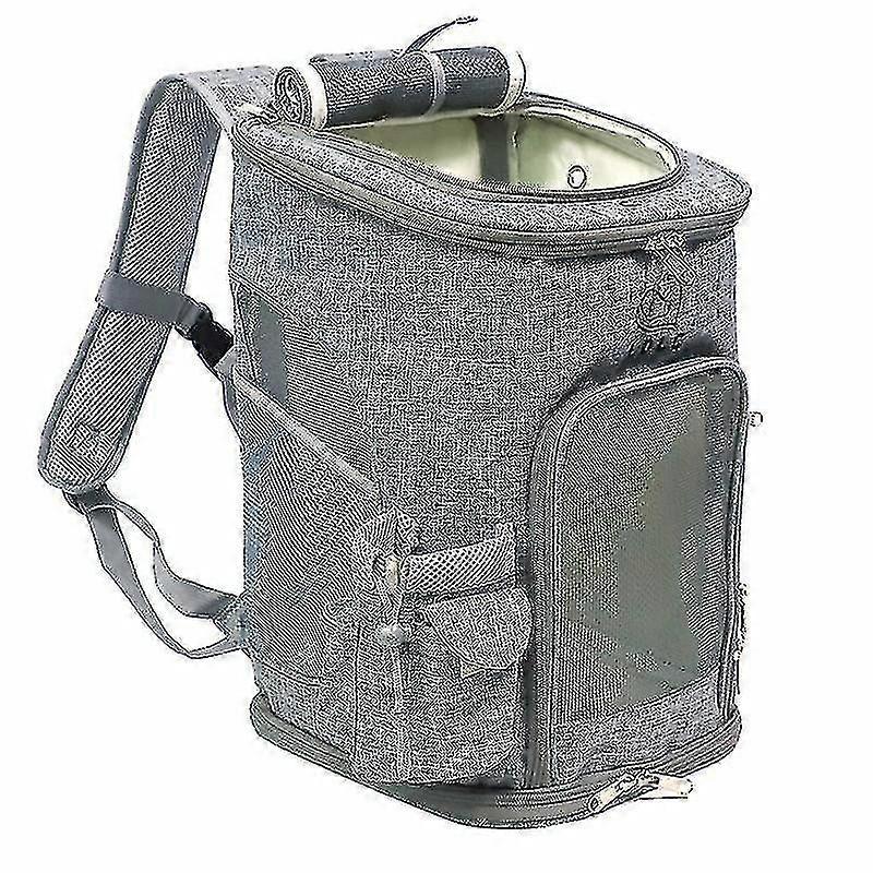 Ldlc Pets Going Out Portable Foldable Breathable Backpack, Size:M(Light Gray )