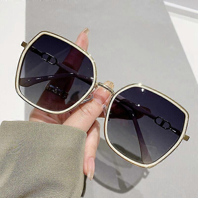 Nové módne polarizačné slnečné okuliare Dámske UV400 Gradient Lens Slnečné okuliare Oversized