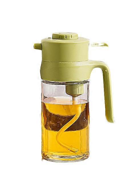 nice Oil dispenser, suitable for olive oil and vinegar, 500ml, 17 ounce capacity, drip free nozzle design, easy to replenish and clean.