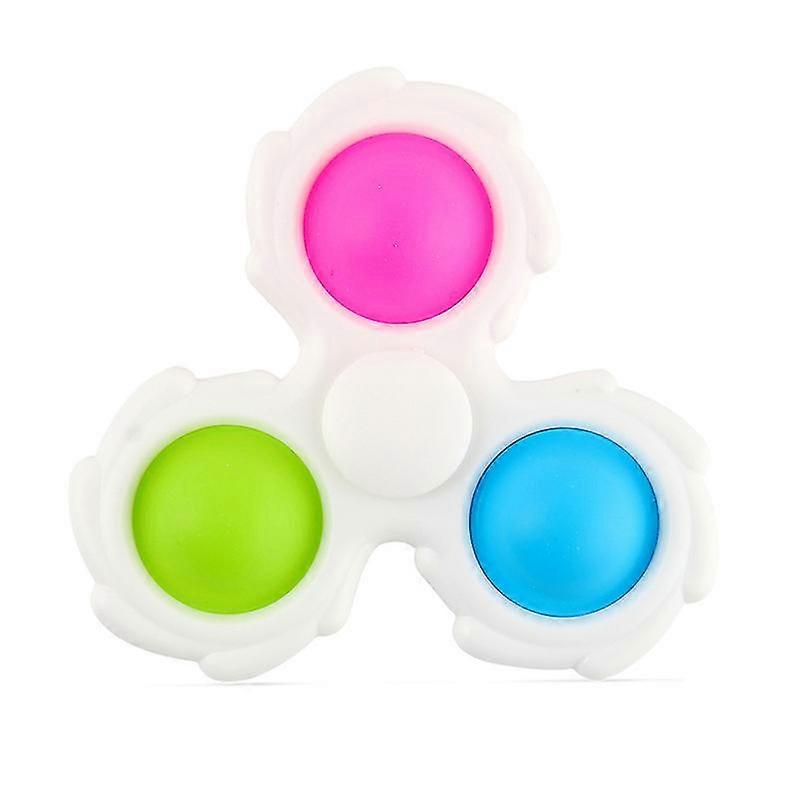 decompression artifact finger top, three finger top toy, white auspicious