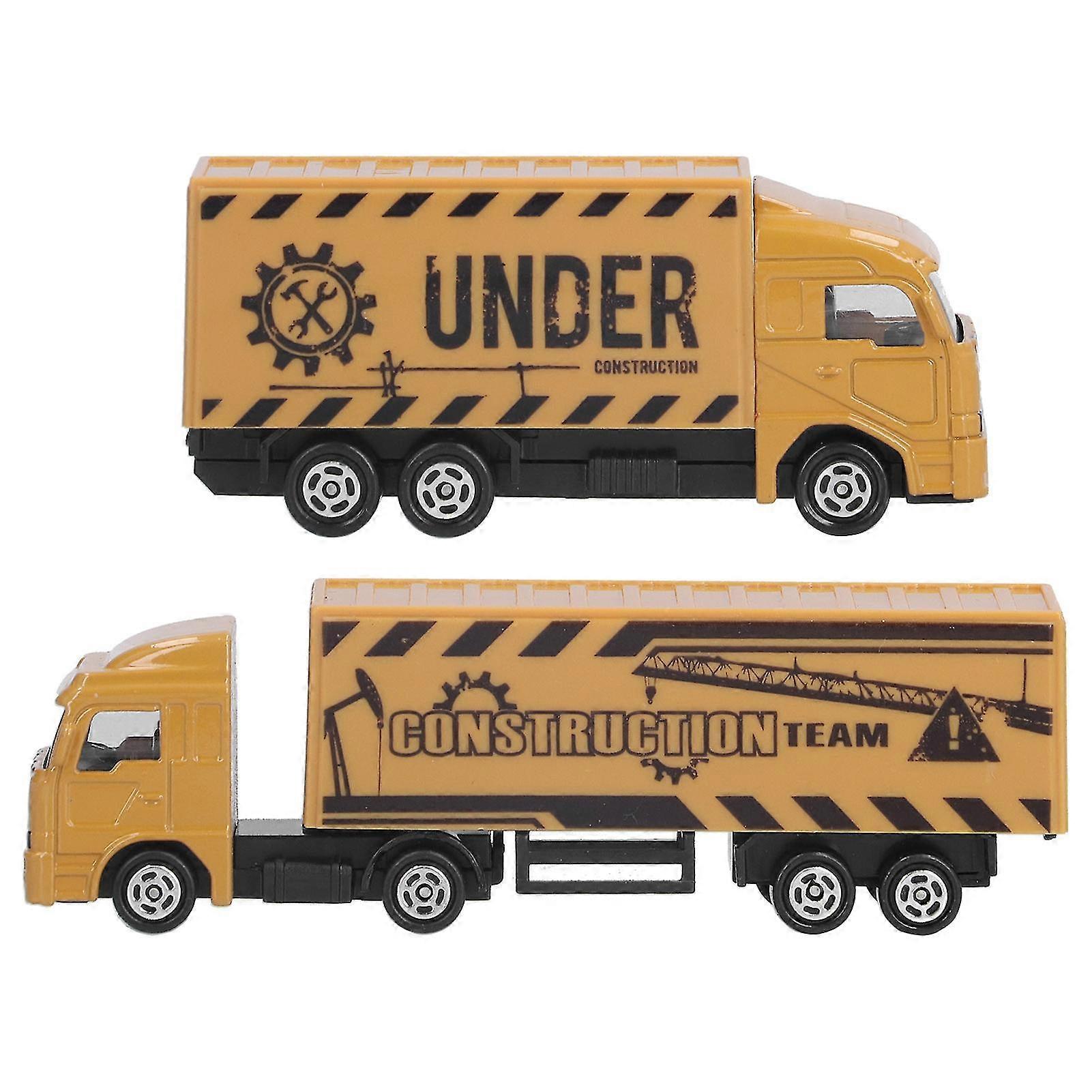 Mini Alloy Container Truck Toy - Simulation Collection Gift and Decoration for Children