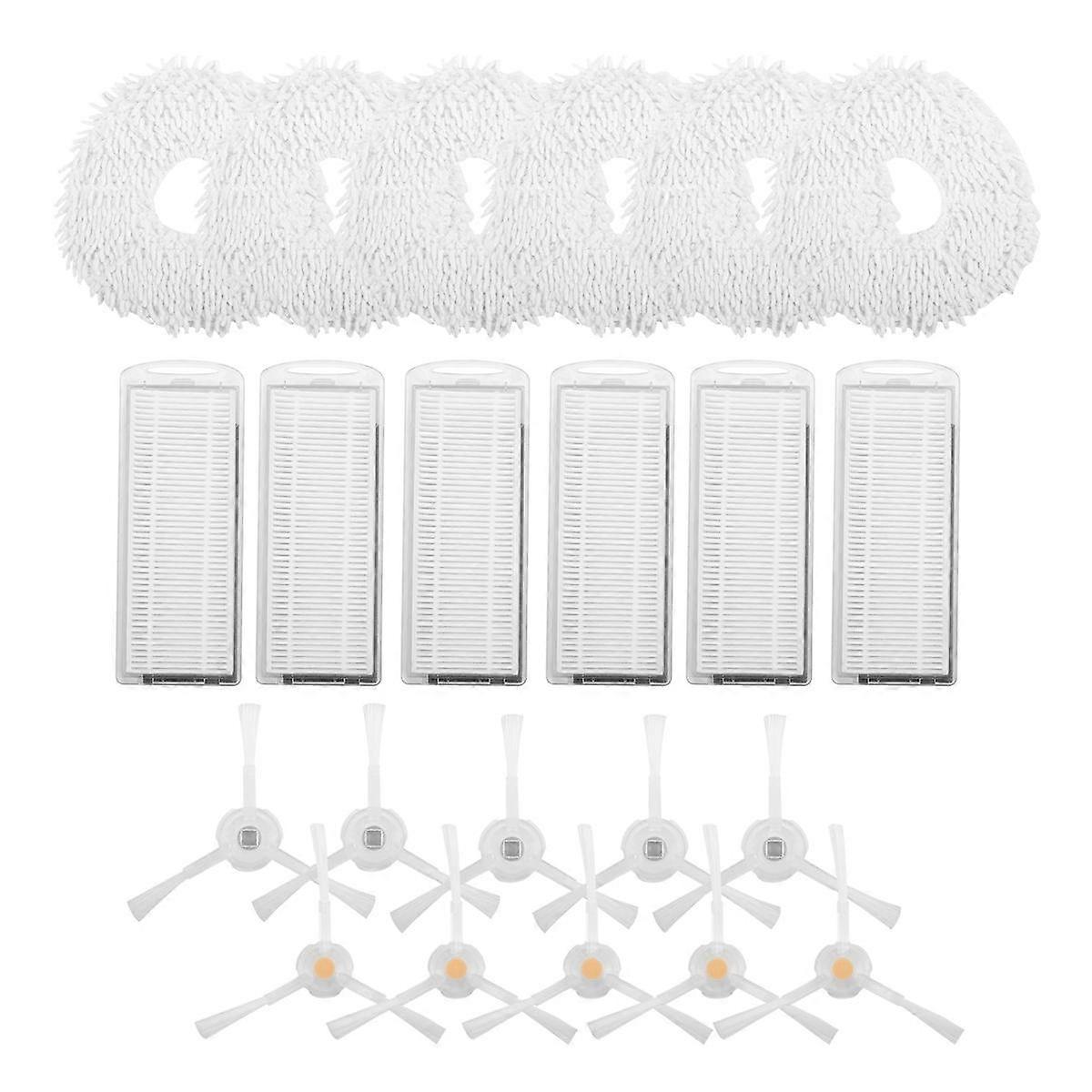 22PCS Suitable for T10 Sweeping Robot Accessories Side Brush Filter Screen Rag Mop Cloth