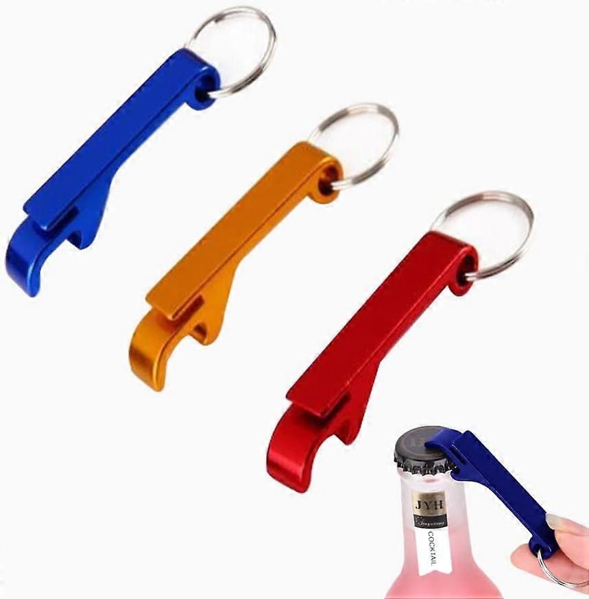 3 Pcs Bottle Opener Keychain, Bottle Opener Keyring, Mini Bottle Openers Keys, for Daily Use